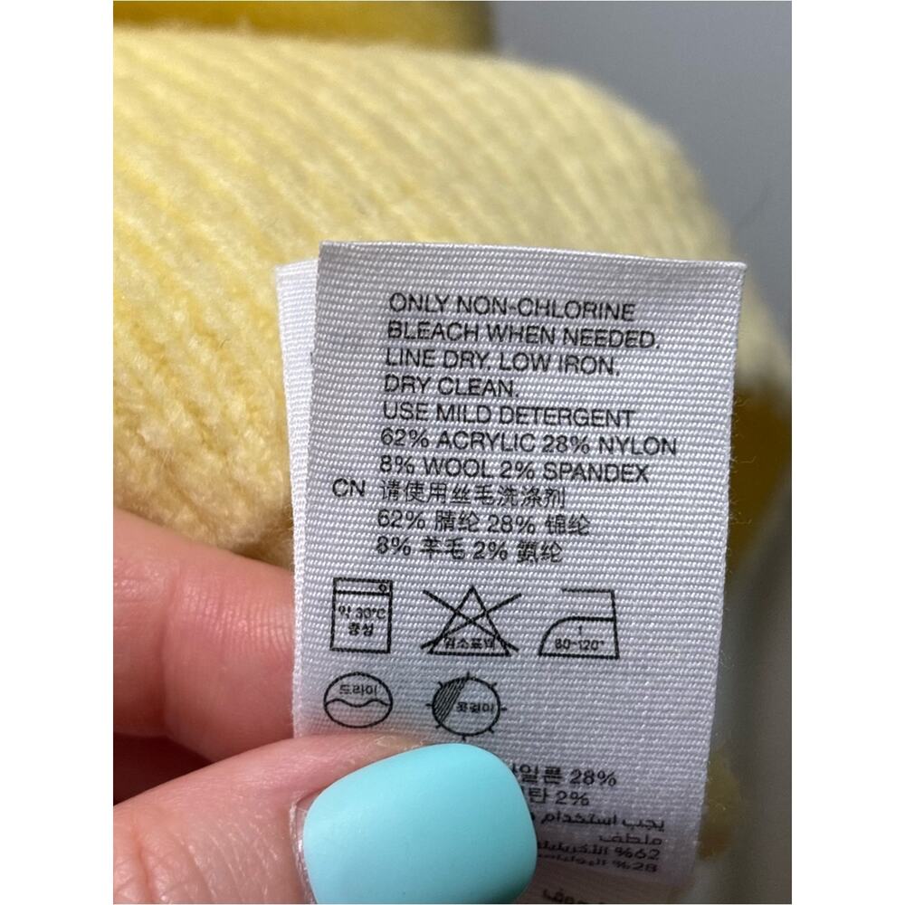 & Other Stories Light Yellow Mock Turtleneck Sweater Size XS - Picture 10 of 10